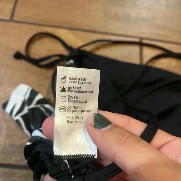 NWT L*SPACE Women's Shadow Palm bikini set medium Swim